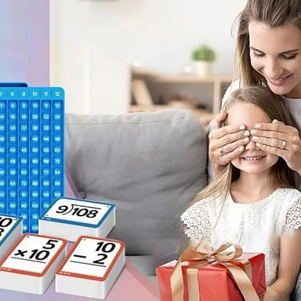 수학 조작 곱셈 플래시 카드 게임 블록 조기 교육 수학 보드 Fidget 장난감 IQ 게임 휴대용
