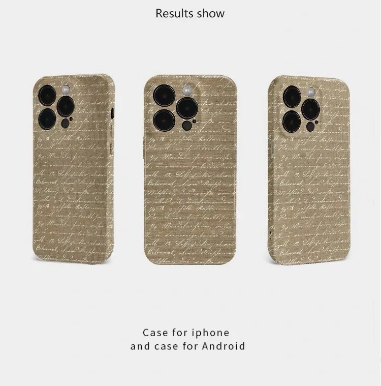 Etui na telefon z akrylu z motywem brązowego sztuki do IPHONE 17 Air 16E 15 PROMAX 14 Plus 13 12 MINI 11 PRO 16Plus XR XS