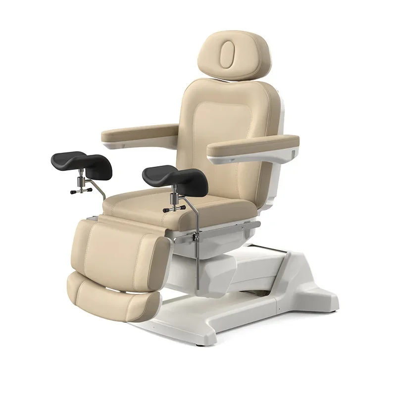 Gynecological examination bed with stirrup multi-angle adjustment backrest leg support lift examination bed directly from the ma
