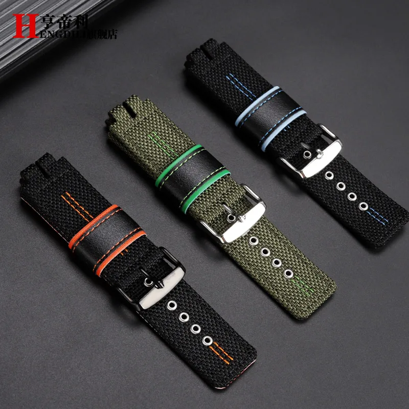 Nylon watch strap For Casio PROTREK PRW-3000 PRW-3100 PRW-6000 PRW-6100Y PRG-300 330 Breathable canvas watchband men\'s Bracelet