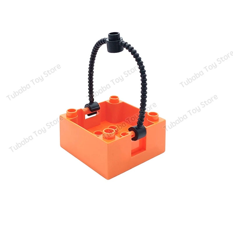 City Large Big Building Blocks Rail Train Track DIY Accessories Compatible with DUPLOED STEM Educational Railway Toys Kids Gift