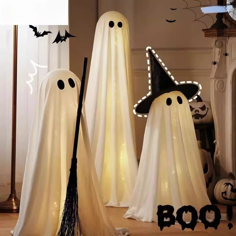 

Halloween jack-o-lantern Halloween decorations jack-o-lantern atmosphere dress-up props shop bar entrance scene cloth