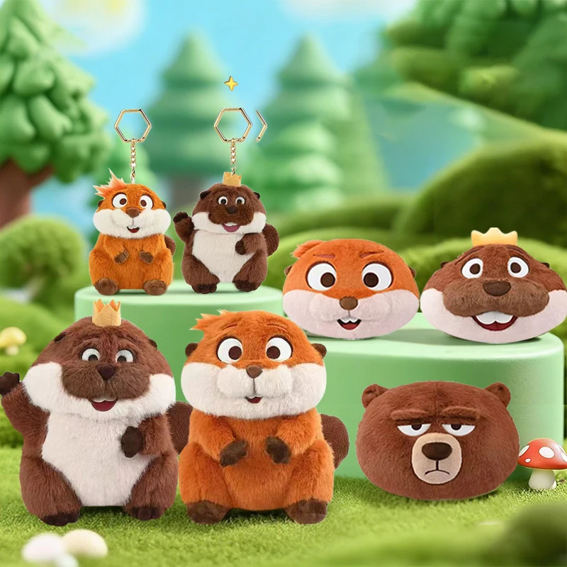 Cute Cartoon Beaver Plush Keychain Soft Stuffed Animal Cushion Pillow Lovely Bag Pendant Gift For Home Decor Daily Collection