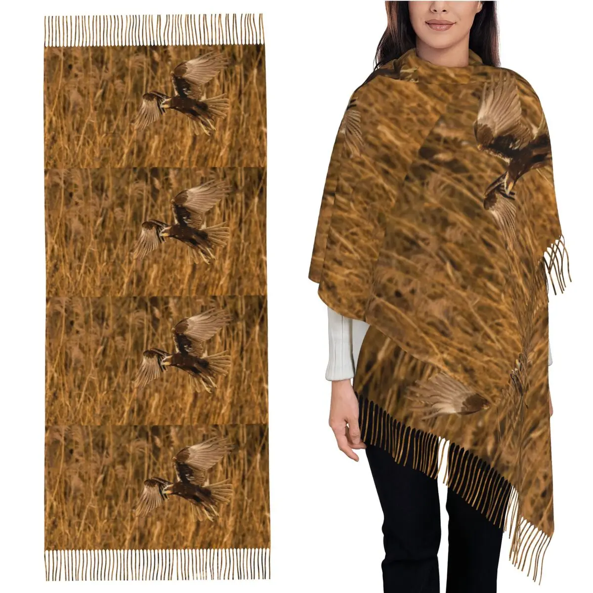 

Марша Харер, Oasi WWF Lago Di Alviano, Umbria, Италия Шарф Шарфы с кисточками Женские шали и накидки Большая осенне-зимняя шаль