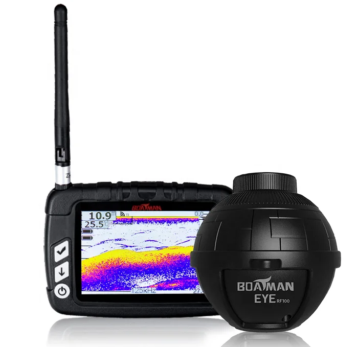 

2024 (RF100) Fish Finder Sonar detection accurately detects fish trajectories fully waterproof