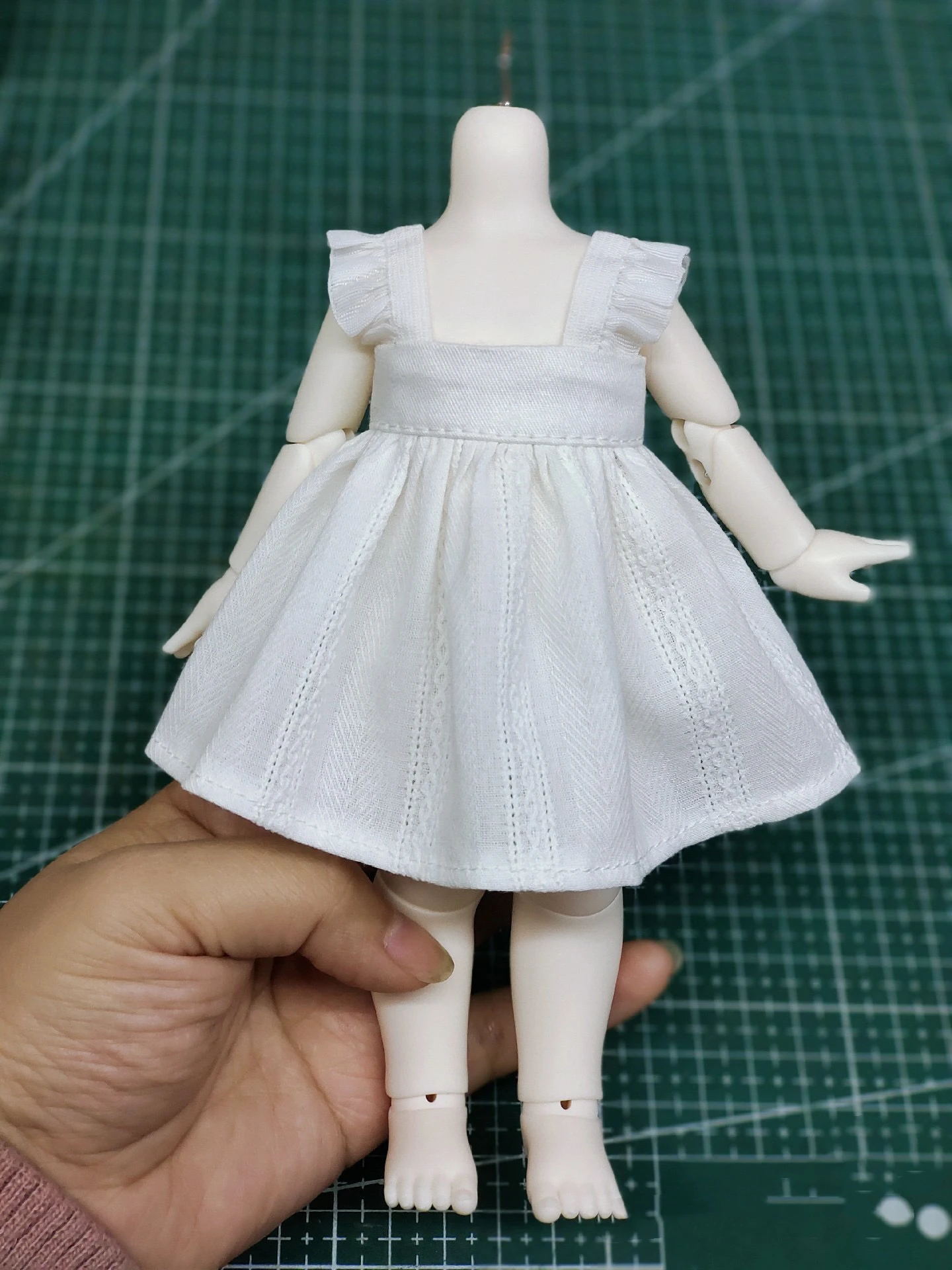 （Impulse Special Sale）Dula Doll Clothes Plain white dress skirt for ob11 1/6 6 points Bjd Doll 12 points Doll