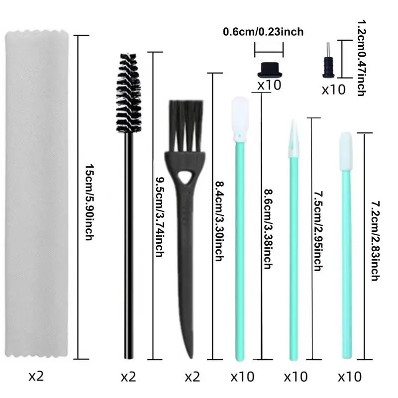 Zestaw wtyczek USB C i gniazda słuchawkowego do czyszczenia portu ładowania USB Osłony portu ładowania 56X Zestaw do czyszczenia telefonu dla