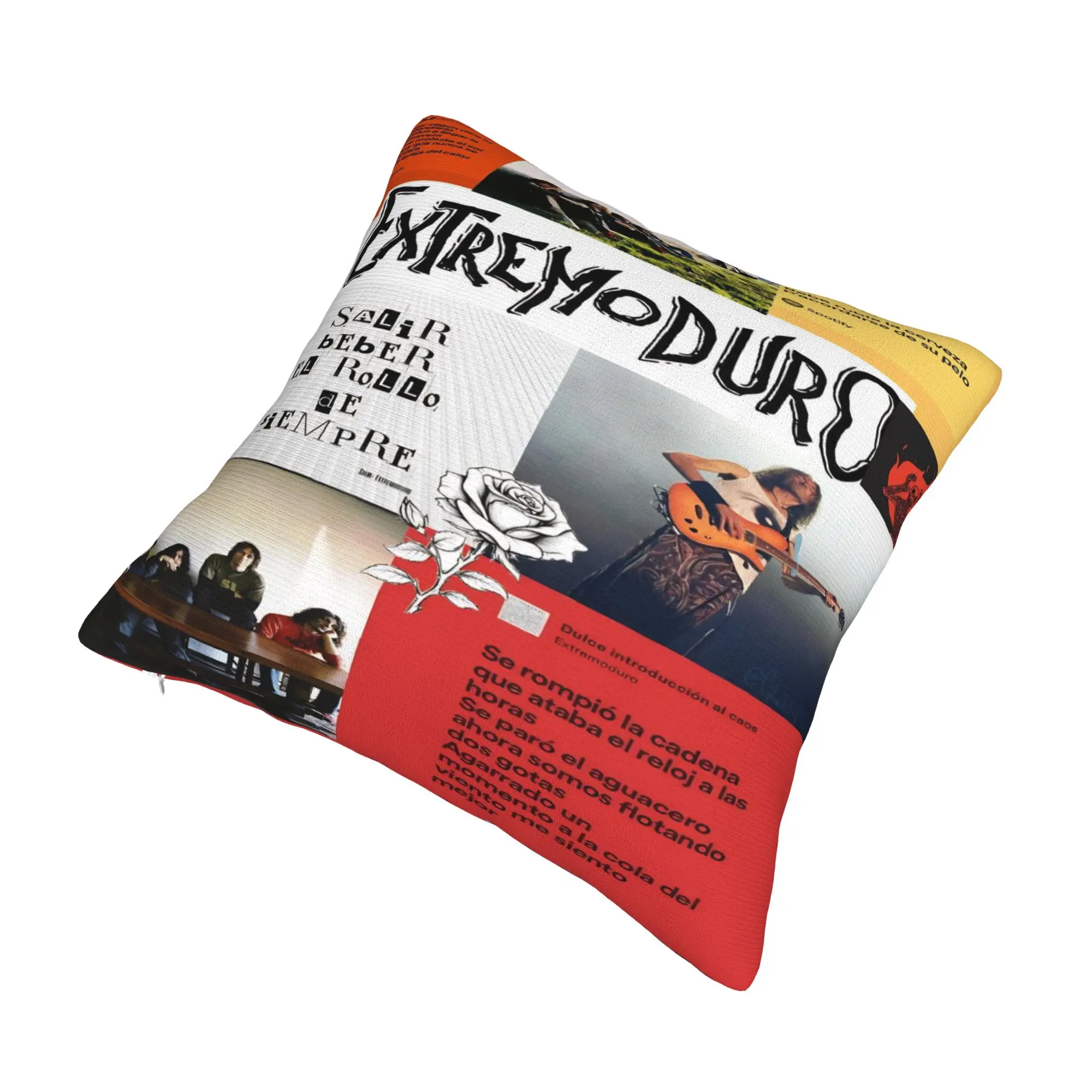 Décor de siège Extremoduro Rock Band Tour taies d'oreiller Merch housses d'oreiller fermeture éclair multi-tailles