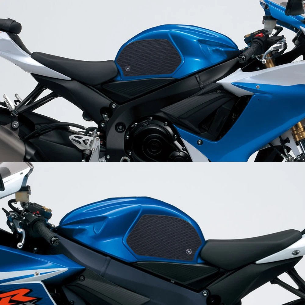New For GSXR600 GSXR750 GSX-R GSXR 600 750 2011 - 2025 2026 Motorcycle Non-slip Side Fuel Tank Stickers Waterproof Pad Rubber