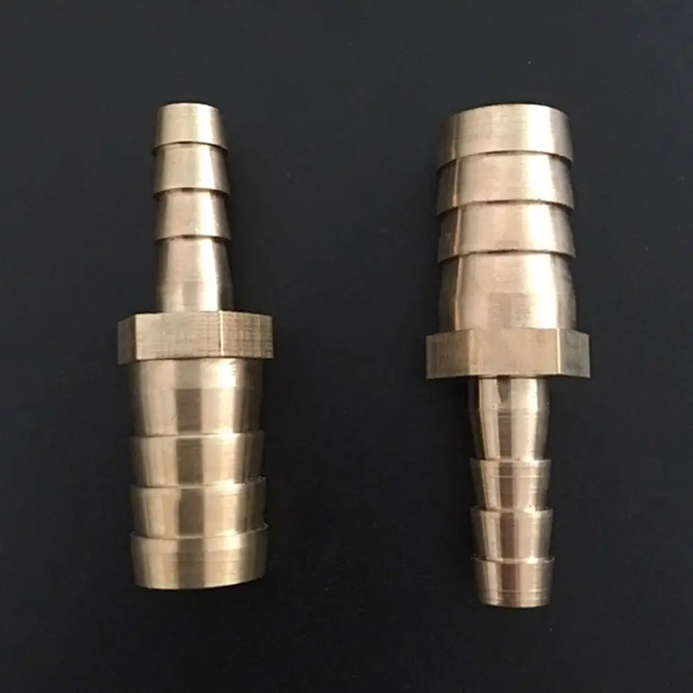 New Coupler Connector Adapter Straight Pipe Joint Pipe Fitting Brass Hose Barb Reducer Barb 2 Way Reducer Coupler PU PE Tube