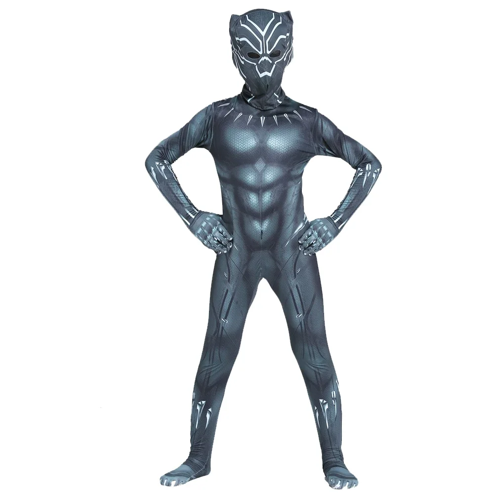 Children's panther stockings, superhero costumes, movie characters, cosplay, righteous hero masks, Halloween fantasy costumes