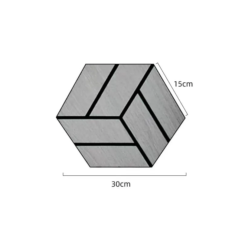 6pcs Hexagonal Sound-absorbing Board Self-adhesive Background Wall Decortion Bedroom Soundproof Wall Sticker Office Noise Reduct