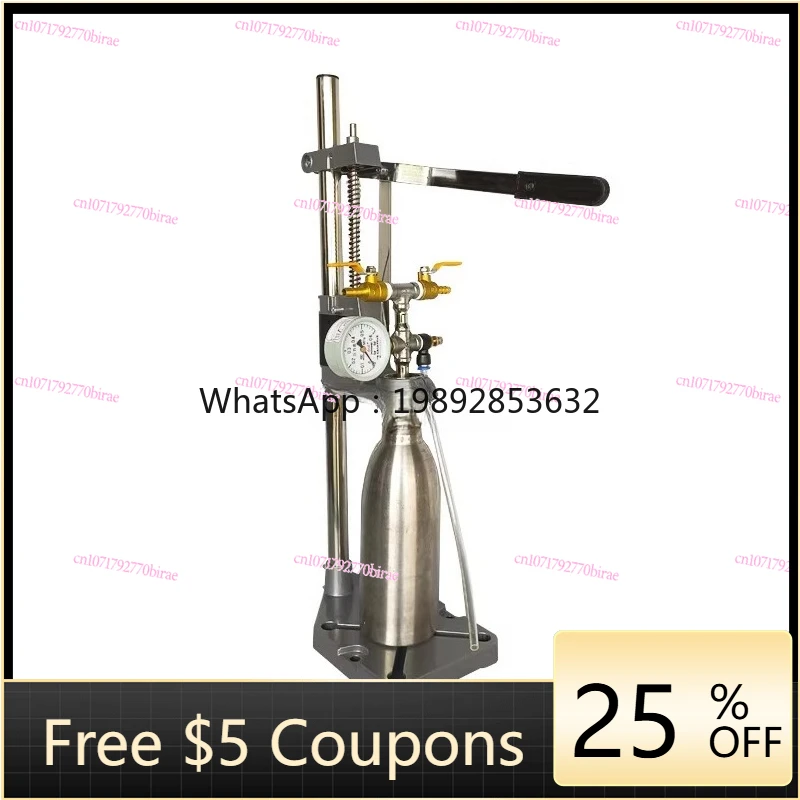 

Original Pulp Self-brewed Beer Isobaric Filler Defoaming Bottling Equipment PET Bottle Glass Liquid Manual Filling Machine
