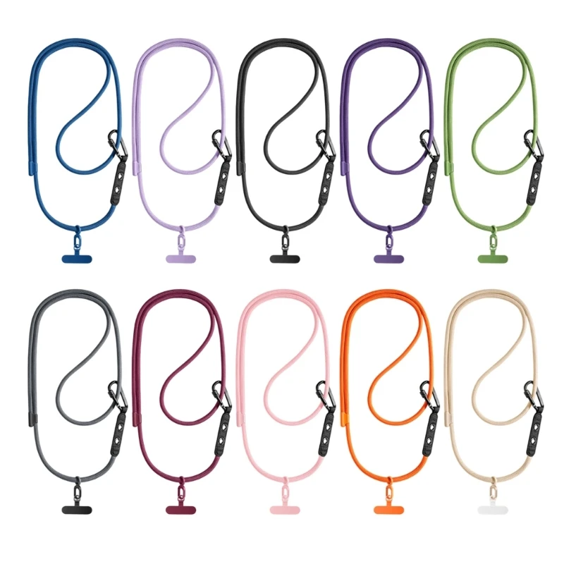 U55B Polyester Phone Lanyard Crossbody Strap for Outdoor Sports Hiking and Daily Commute