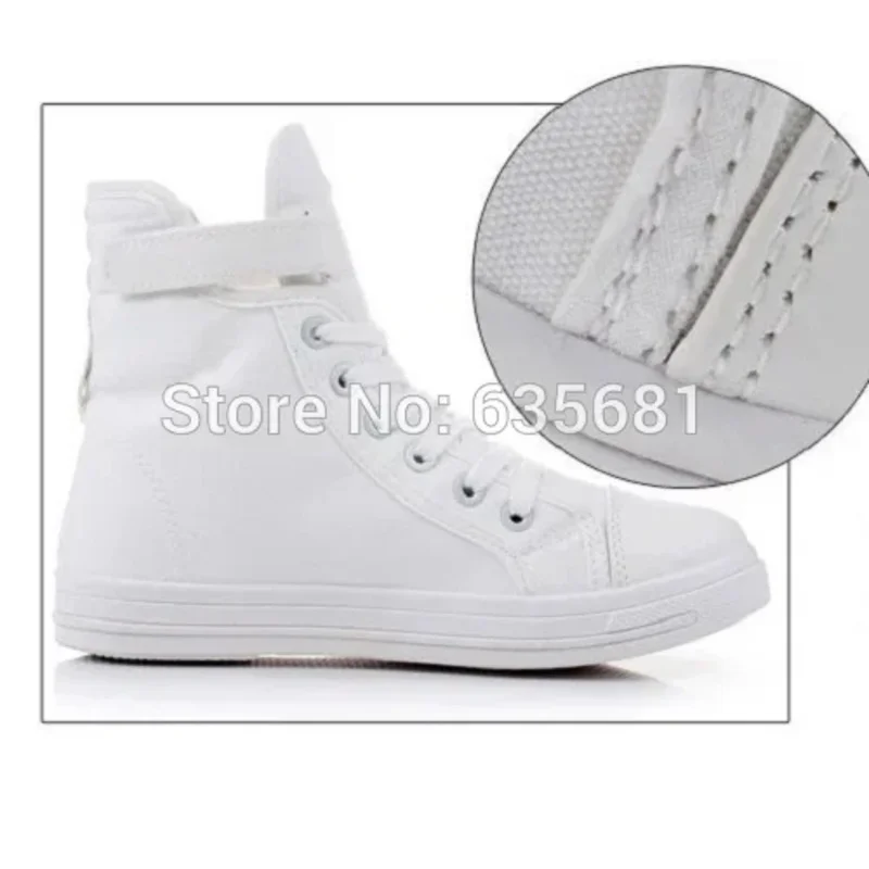 كوس تأثيري قتل لا قتل ريوكو ماتوي تأثيري أحذية أحذية فتاة اليومية Plimsolls قماش أحذية بيضاء 2016