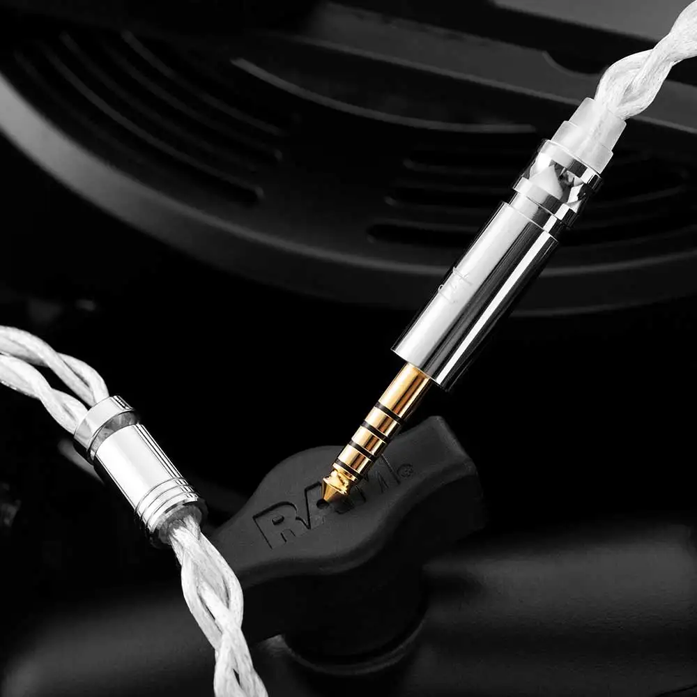 Ulepszony kabel do słuchawek WHISKY QoA 5N OCC stop miedzi posrebrzany 0.78mm/2Pin złącze MMCX 3.5mm + 4.4mm wtyczka Kinera