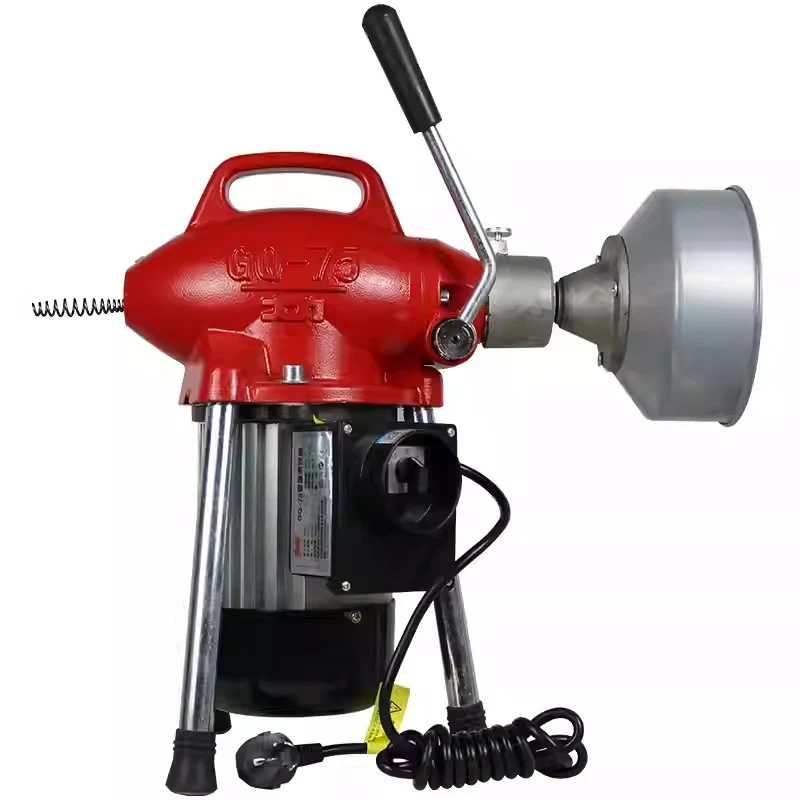 Electric Pipe Dredging Sewer Tools for unclogging pipes Professional Clear Toilet Blockage Drain Cleaning Machine