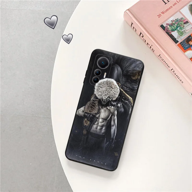 Phone Case for Xiaomi 13 12 Lite 12x 12t Redmi Note13 Note12 13c 12c 12s kHabib Nurmagomedov Soft Black Anti-Drop Cover