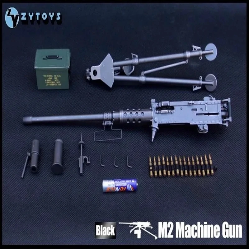 ZYTOYS ZY8031 1/6 Scale Soldier Weapon M2 Heavy Machine Gun Plastics Static Model Toy Fit 12\'\' Action Figure In Stock