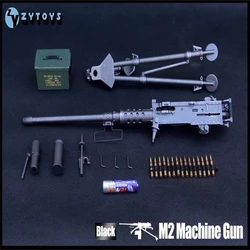 ZYTOYS ZY8031 1/6 Scale Soldier Weapon M2 Heavy Machine Gun Plastics Static Model Toy Fit 12'' Action Figure In Stock