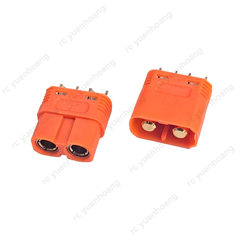 2Pairs XT90-V2 Upgraded Version for FPV RC Drone Battery Discharge Plug 50A High Current ESC/Motor/Scooter Power Connector