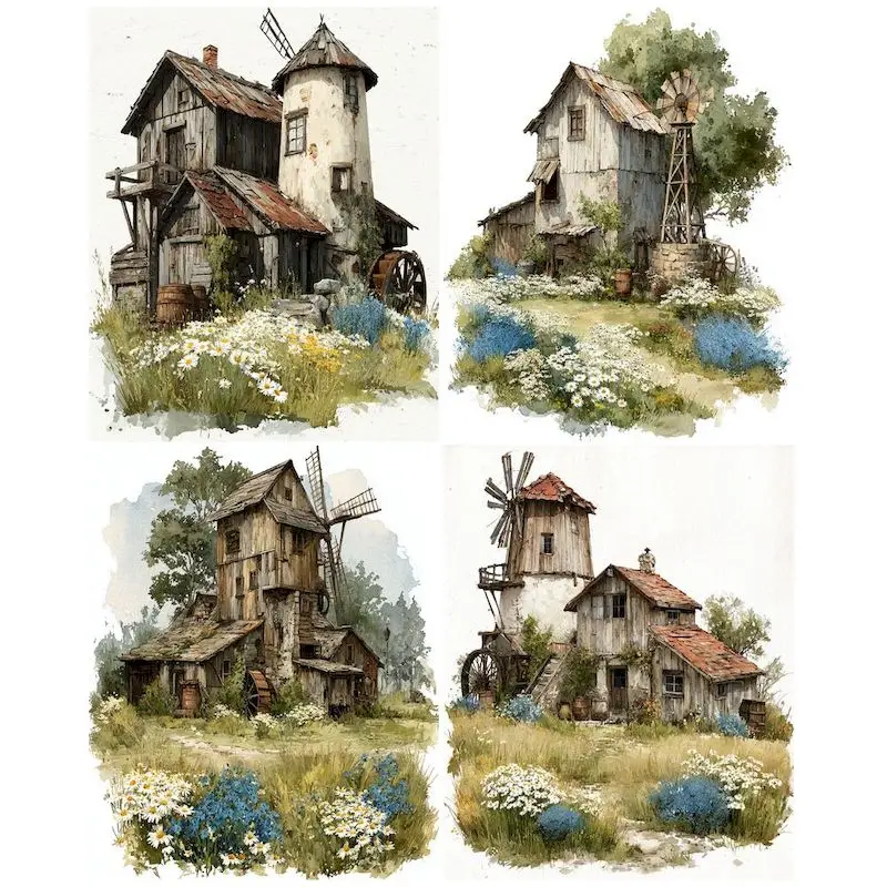 

GATYZTORY Diy Painting By Numbers log cabin Landscape Decorative Paintings Gifts For Adults Handpainted Easy For Beginner