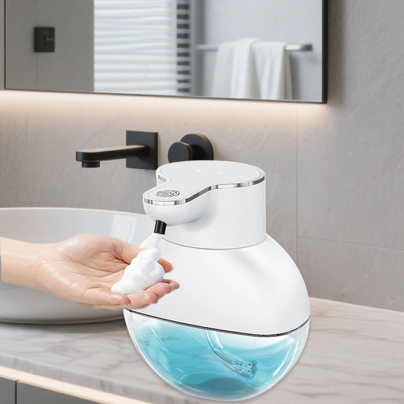USB Charging 400ml Automatic Foaming Soap Dispenser with Infrared Sensor Electric Touchless Wall Mount for Household Outdoor Use