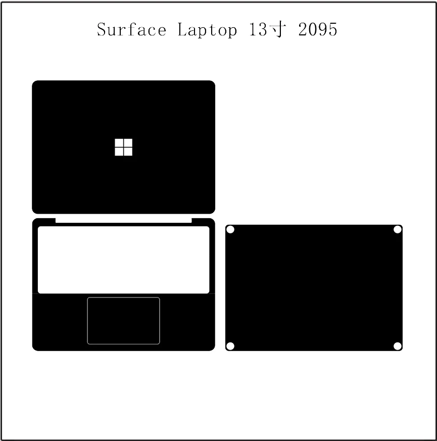 Pre-cut 1x Top+1x Around keyboard+1xBottom Skin Sticker Cover For Microsoft Surface Laptop 13inch 2095/Laptop7 15