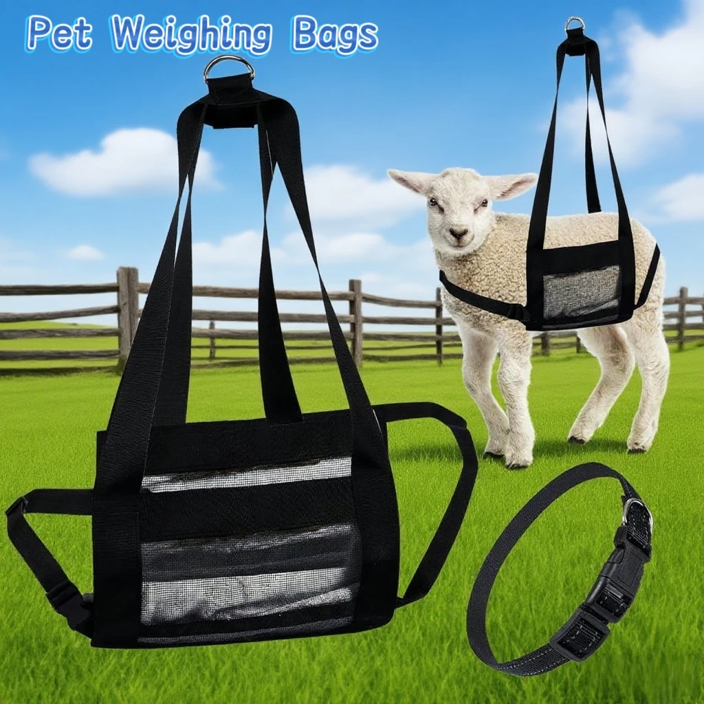 

Calf Sling for Weighing Animal - Calf Scale Hanging Weight Scale Sling with Adjustable Strap for Weighing Calves Goat Livestock