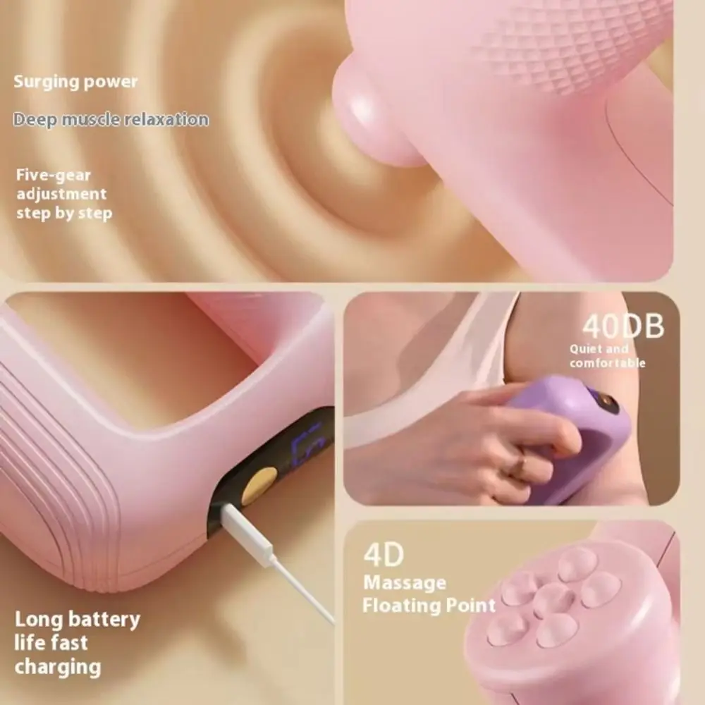 

Electric Fascial Massage Ring High Frequency Vibration Waist Massager Muscle Masajeador Handheld Neck Shoulder Masajeador