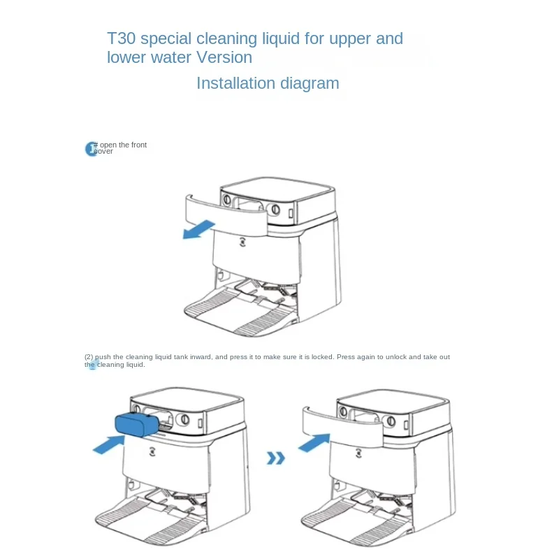 ECOVACS Accessory T30 Series Special Cleaning Solution 350ML [T30 Upper and Lower Water Version Only]