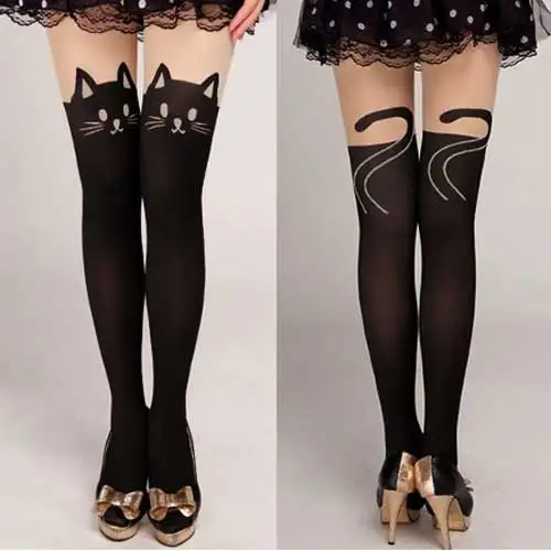 

Women Tights Kawaii Lingerie Cute Cat Anime Stockings Women Pantyhose Harajuku Japan Fashion