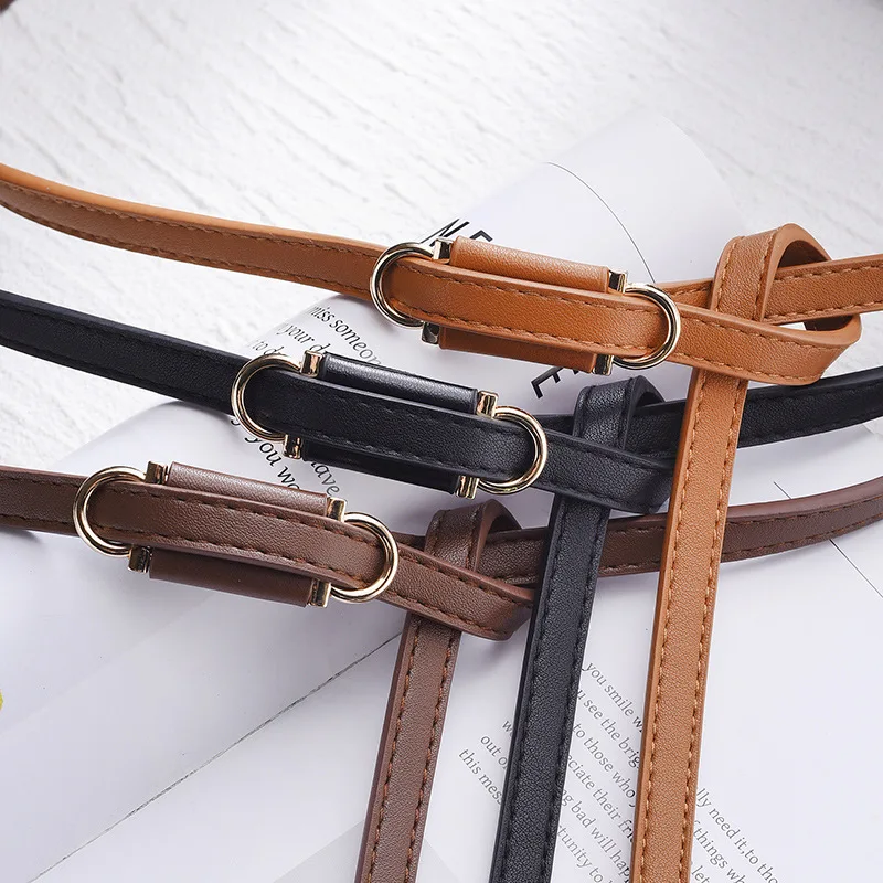 

2025 Spring New Trendy Personalized Non-punching Thin Belt Women's Outer High-end PU Belt Factory Belts for Women Corset Belt