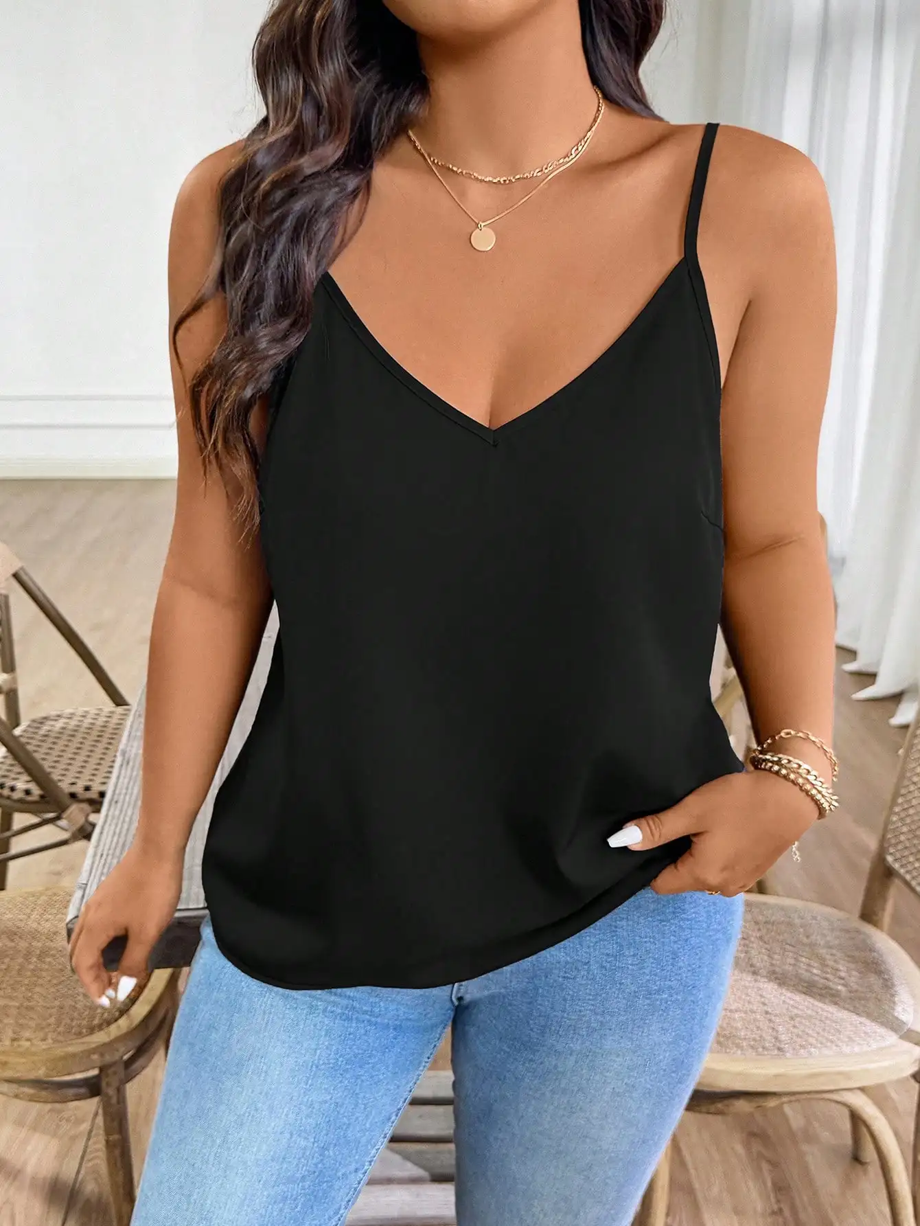 

Plus size casual women's fashion comfortable versatile camisole top