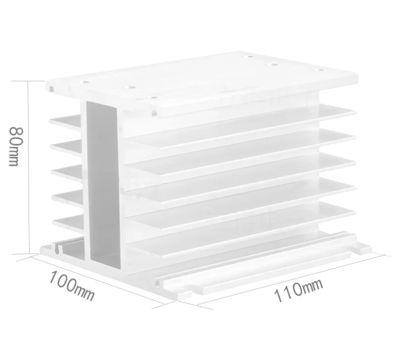 Drie Fase Solid-state Relais Radiator MDS200A MDS300A Ondersteunende Radiator Gelijkrichter Brug Module MDQ