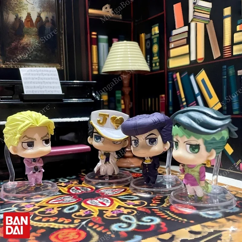 

BANDAI JoJo's Bizarre Adventure 4-я серия Gachapon Мини-фигурки Кира Йошикаге Рохан Кишибе Джотаро Куджо Коллекционная модель игрушки