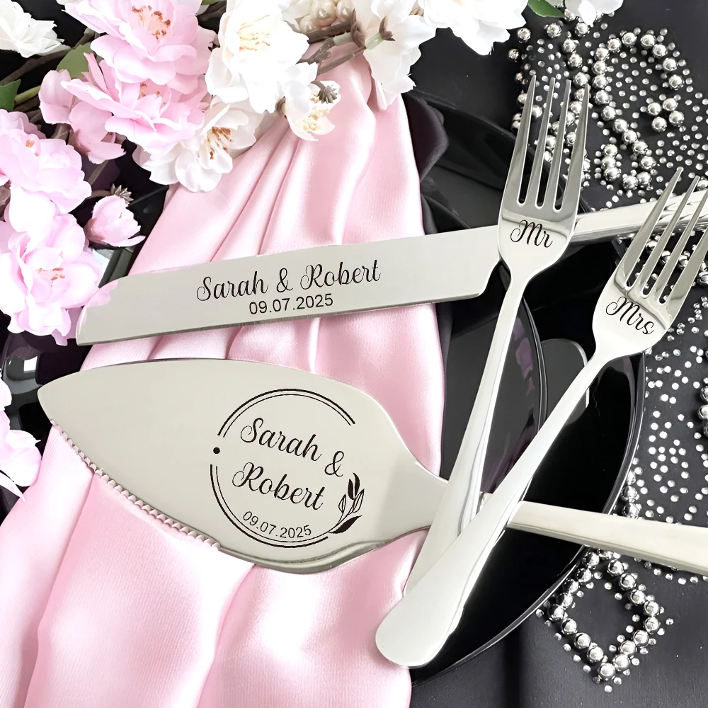 

Custom Wedding Cake Knife, Wedding Cake Knife Set Personalized, Wedding Gift, Bridal Shower Gifts, Wedding Cake Cutting Set