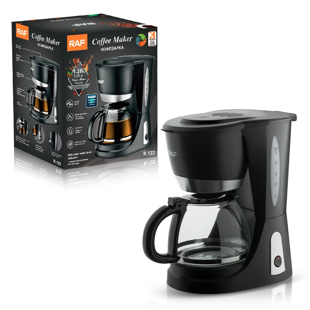 

RAF 2024 New Design Small Coffee Maker Anti-drip Easy to Clean Espresso Automatic Coffee Maker