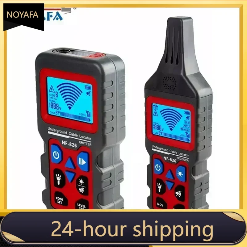 Noyafa-rastreador de cables de NF-826, localizador portátil de cables telefónicos, Detector de caminos de tuberías subterráneas, buscador profesional