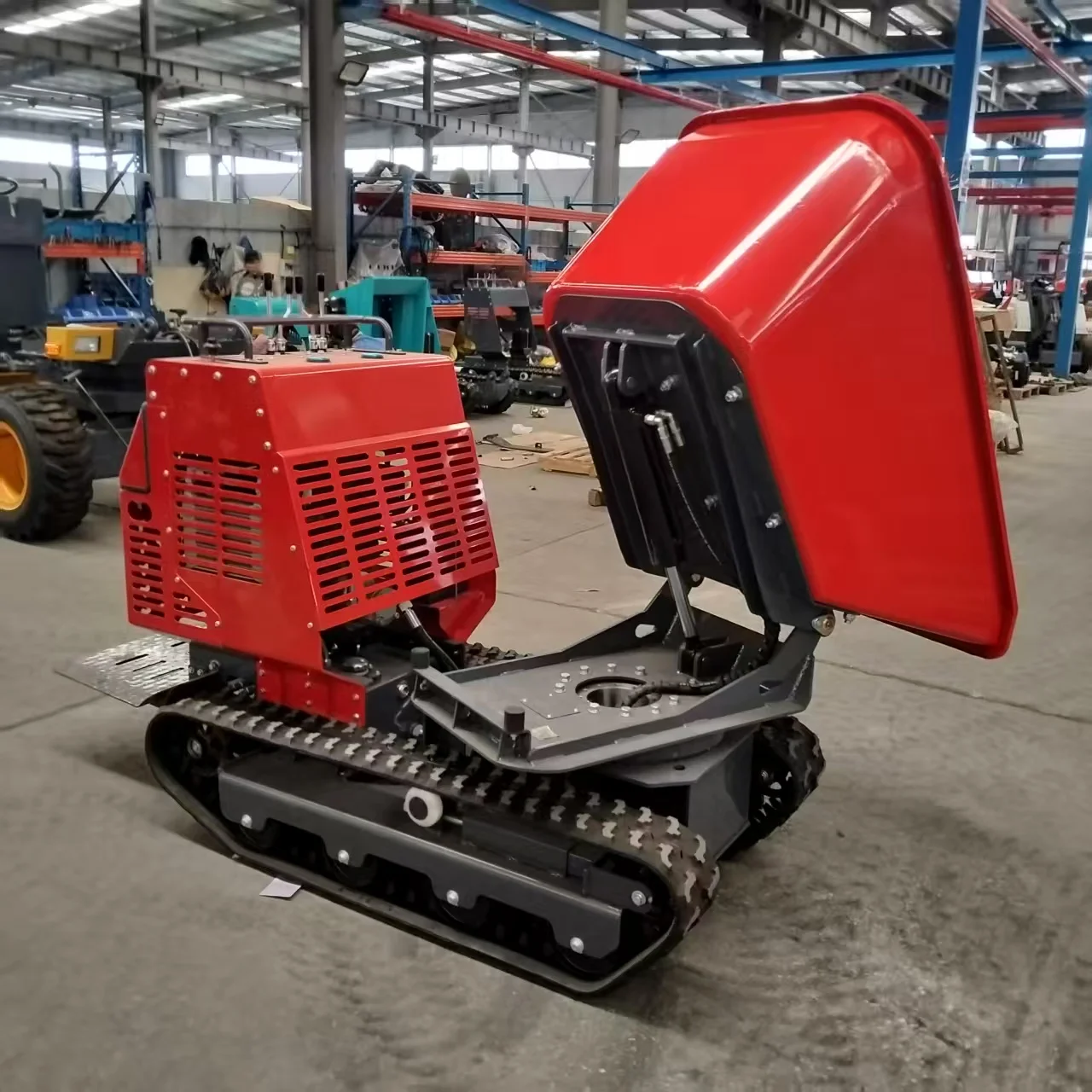 Hot Selling Euro 5 CE EPA Dumper Truck Hydraulic Lifting Small Crawler Dumper Truck Agriculture Forestry Rotating Dumper Truck