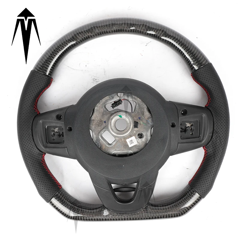 Custom Carbon Fiber Steering Wheel Fit For BMW MINI COUPE Cooper R56 F55 F56 F57 F54 F60 R59 JCW MK3 2014 2015 2016 2017 2018