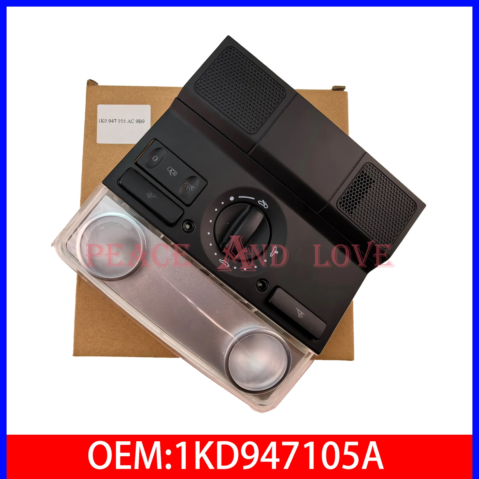 

Brand New 1KD947105A Car Roof Lamp Reading Light Sunroof Switch Ceiling Lamp Fit For VW Jetta Golf Reading Light Assembly