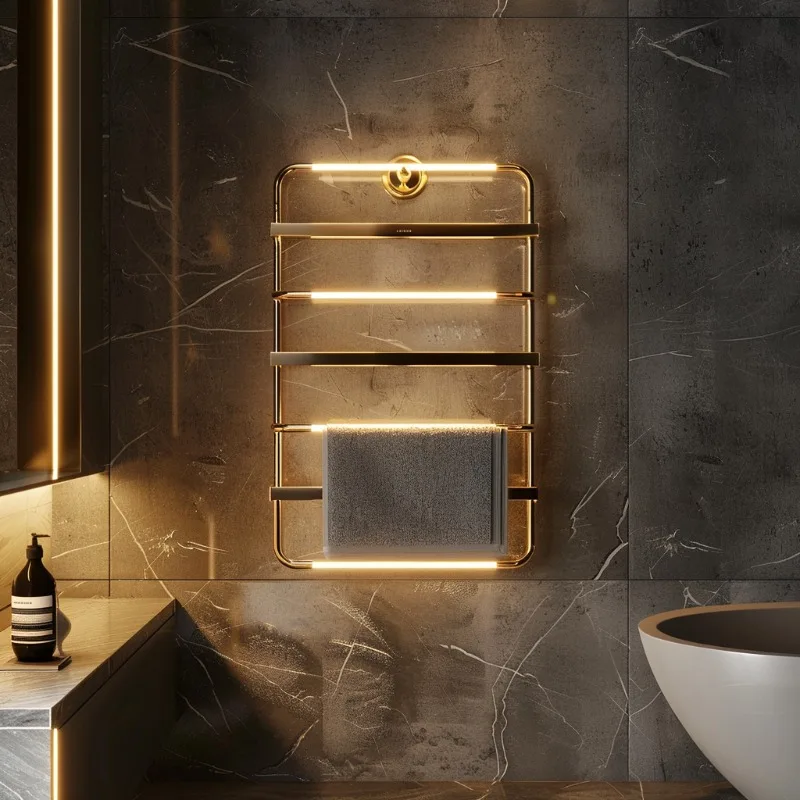 Professional electric heating towel rack intelligent electric wall mounted