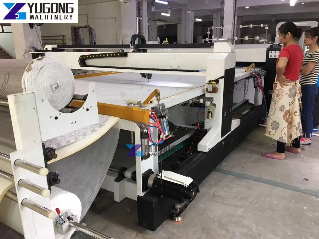 Automatic Computerized Single Needle continuous mattress quilting cutting machine home textile blanket bed sofa making machinery