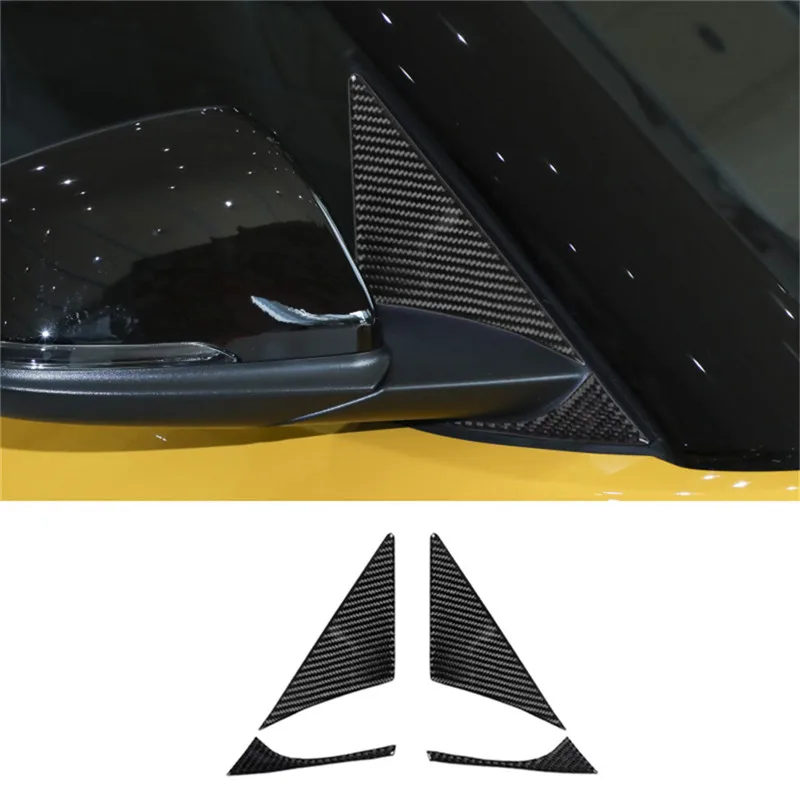 

Car Exterior Molding A Pillar Trim Carbon Fiber Sticker For TOYOTA Supra a90 2019 2020 2021 2022 Accessories