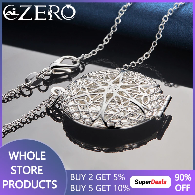 

Ожерелье ALIZERO из серебра 925 пробы с круглыми искусственными камнями, цепочка 16-30 дюймов для женщин и мужчин, модные ювелирные украшения для свадебной вечеринки