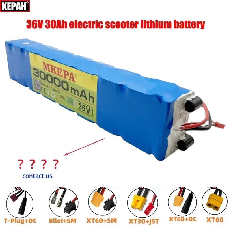 10S3P 36V/42V Efficient Waterproof Electric scooter Lithium Battery with BMS for  Scooter Balanced charging