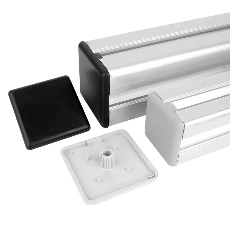 16/20/30/40/45/60/80/90/100 Black/Gray Plastic End Cap Cover Plate for EU/GB Aluminum Profile