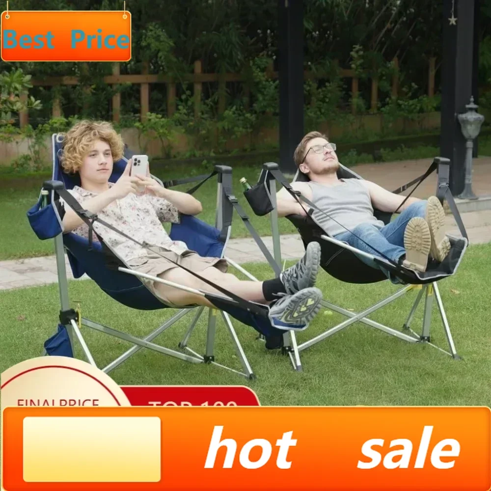 

Бестселлер: Алюминиевое кресло-гамак для кемпинга, двухместное кресло-качели с регулируемой спинкой и подставкой для ног, легкое и портативное.