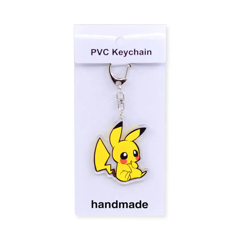 Pokemon Pendant Pikachu Peripheral Pendant Pokemon Keychain Anime Acrylic Key Chain Bag Pendant